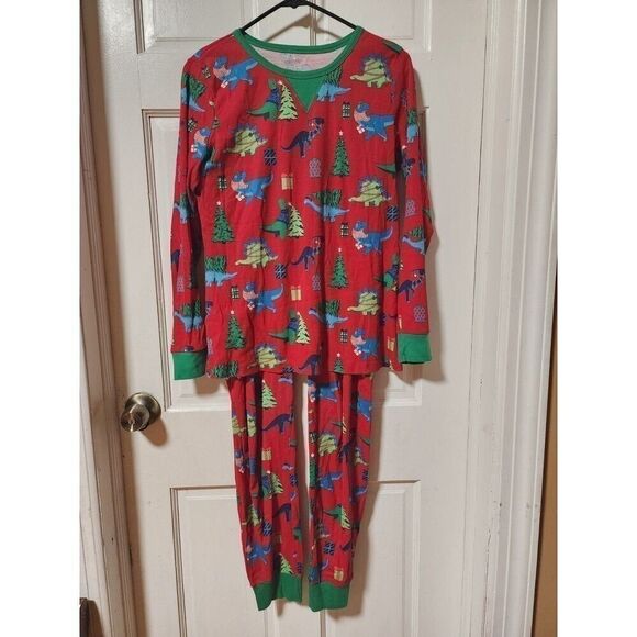 Women's Dinosaur Print Nightwear Pajama Set Size Small - Picture 1 of 14